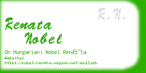renata nobel business card
